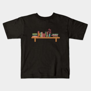 Old Books on a Bookshelf Kids T-Shirt